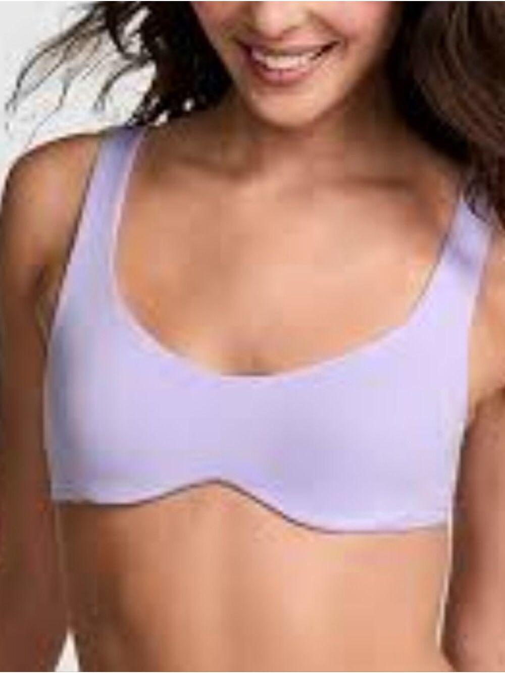VS PINK Base Cotton Unlined Scoop Bra Sz XL NWT